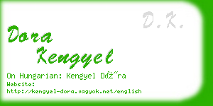 dora kengyel business card